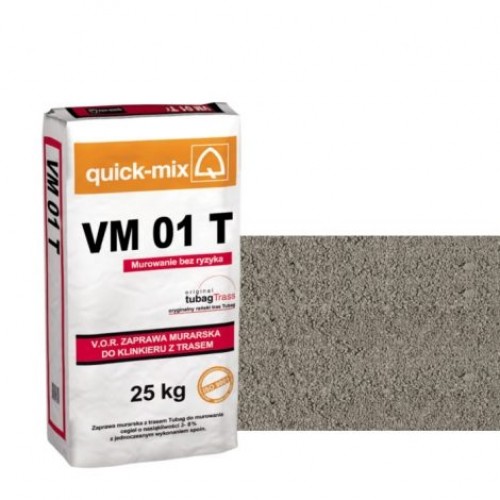 VM 01 T Кладочна суміш для цегли з водопоглинанням 3-8%, Графітово-сіра